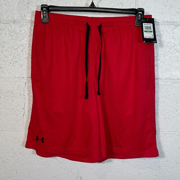 UNDER ARMOUR Men's Tech™ 9" Mesh Shorts red large - Picture 5 of 7